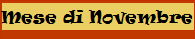 Mese di Novembre